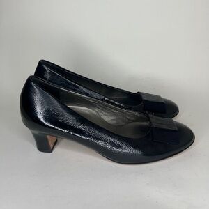 Hassia Luca-G Shoes Pumps Heels Women Size UK 4.5 EU 37.5 US 6.5 Black Leather